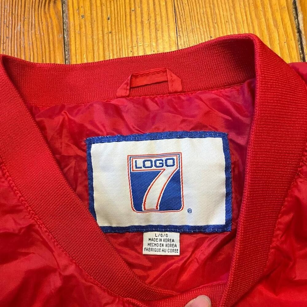 Logo-7 Men's Red Jacket - Picture 3 of 8